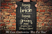 Friends of the Bride Friends of the Groom please sit together there is plenty of room wedding decor a wall decor vinyl decal lettering 2440